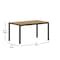 Flash Furniture Natural/Gray 55in x 31in Outdoor Patio Dining Table SB-TB269-NAT-GG - alternate 8